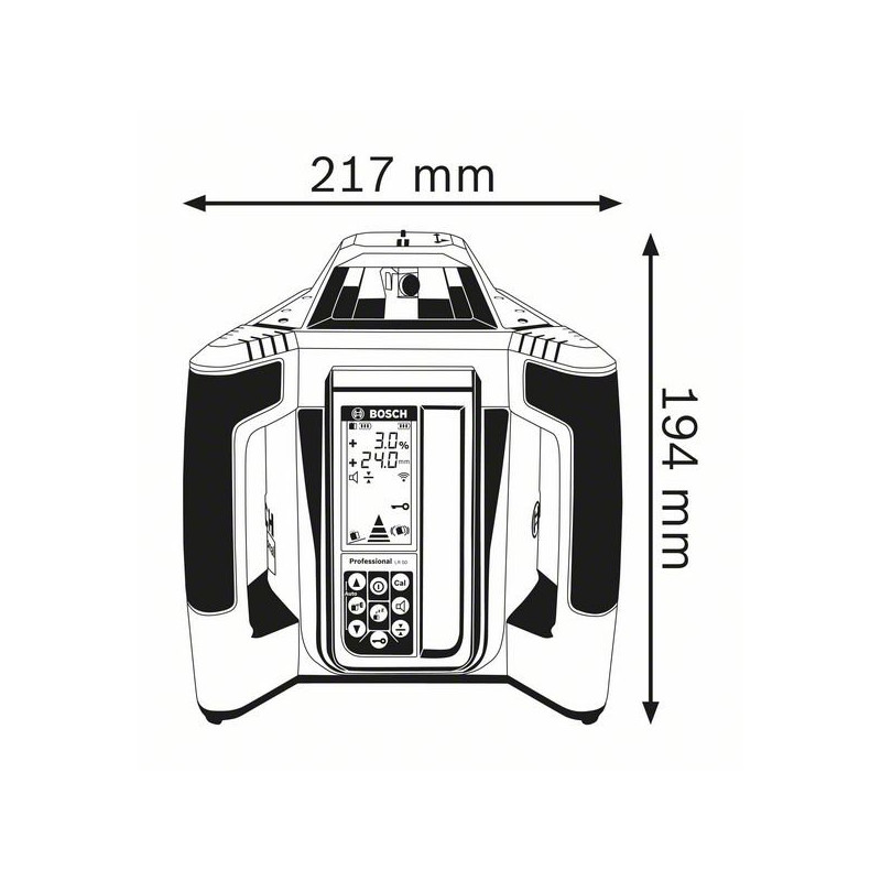 Laser rotatif GRL 500 H + LR 50 - 0601061A00 - Bosch