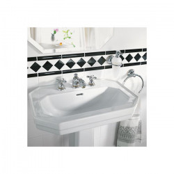 AXOR Mélangeur lavabo Carlton 3 trous poignées croisillons chromé AXOR Kobleo