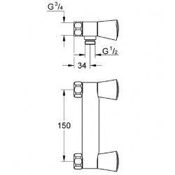 Grohe Mélangeur de douche Costa S 26318001 Grohe Kobleo