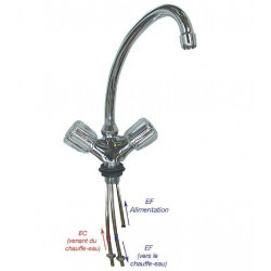 SANITH Mélangeur d'évier écoulement libre 402271 SANITH Kobleo