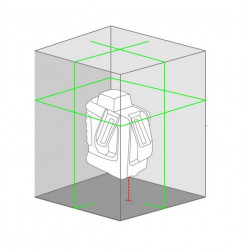 Metrica Niveau automatique 61380 laser vert portée 25/30m 360X1+2V+1D Metrica Kobleo