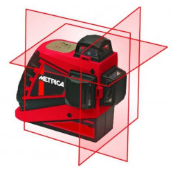 Metrica Niveau laser rouge PRO 3D haute puissance portée 30m Metrica Kobleo