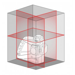Metrica Niveau laser rouge 3D Haute Puissance portée 20 m JUNIOR Kobleo