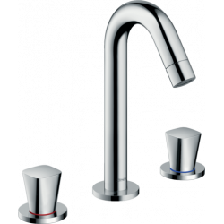 Hansgrohe Mélangeur Logis longueur 109mm 3 trous tirette etVidage synthétique ch Kobleo