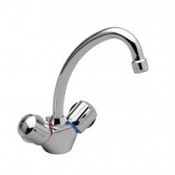 Ideal standard Mélangeur lavabo monotrou Ulysse C Tête ½ clapet guidé bec orientable Kobleo Ideal standard Mélangeur lavabo monotrou Ulysse C Tête ½ clapet guidé bec orientable Kobleo