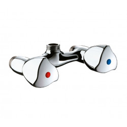 Delabie Mélangeur de douche mural laiton chromé M1/2entraxe 80 mm Kobleo