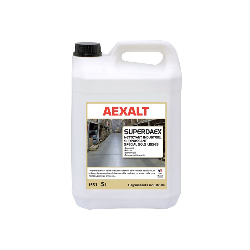 Aexalt Nettoyant industriel surpuissant spécial sols lisses 5 L SUPERDAEX Kobleo