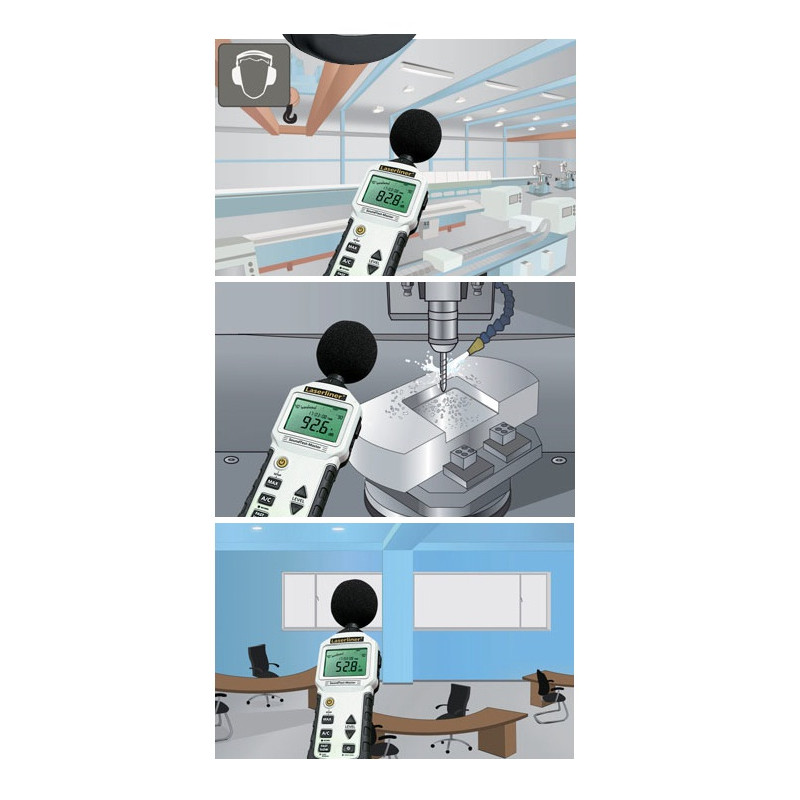 Laserliner Outil de mesure du niveau sonore 50 dB SoundTest-Master Kobleo Laserliner Outil de mesure du niveau sonore 50 dB SoundTest-Master Kobleo
