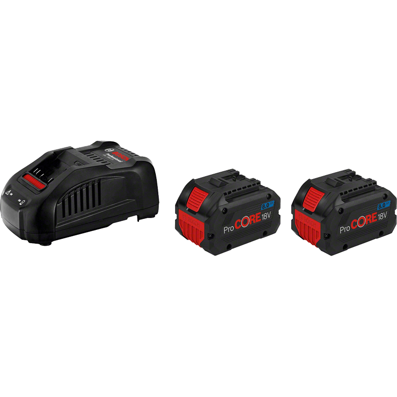 Bosch Professional Pack batteries ProCORE18V 8.0Ah et chargeur GAL 1880 CV 1600A01C4K Kobleo