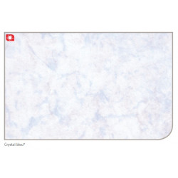 Akw Panneau mural crystal bleu 2420x900mm verti-lock anti-bactérien Kobleo