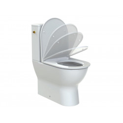 Allibert Pack WC 80,6 x 61,2 cm sortie mixte 3/6 L couleur blanc DUNEO Kobleo