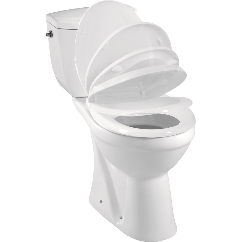 Allibert Pack WC à poser 842 x 683 cm sortie verticale 3/6 L couleur blanc KARM Kobleo