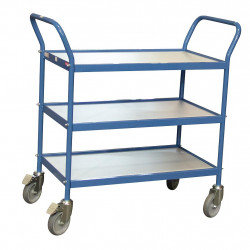 Fimm Servante polyvalente charge 150 kg 780 x 420 mm 3 plateaux Diam roues  Kobleo