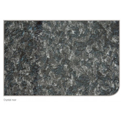 Akw Panneau mural crystal noir 2420x600mm verti-lock Kobleo