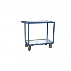 Fimm Servante établi mobile charge 250 kg 2 plateaux tôle zinguée 850x500mm Kobleo