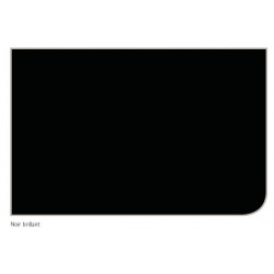 Akw Panneau mural noir brillant 2420x600mm Kobleo Akw Panneau mural noir brillant 2420x600mm Kobleo