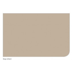 Akw Panneau mural beige brillant 2420x1200mm Kobleo