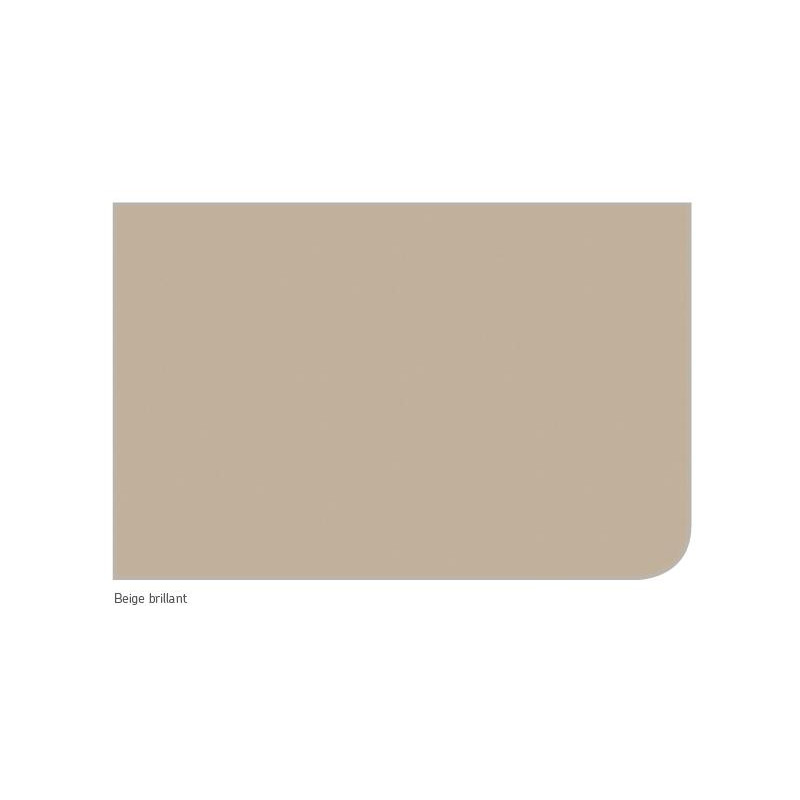 Akw Panneau mural beige brillant 2420x1200mm Kobleo