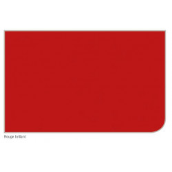 Akw Panneau mural rouge brillant 2420x1200mm Kobleo