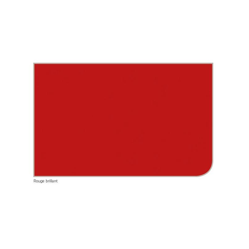 Akw Panneau mural rouge brillant 2420x1200mm Kobleo