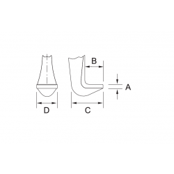 Bahco Paire de griffes de rechange pour extracteur 4532-C-D 4532K2 Bahco Kobleo
