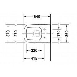 Duravit Pack WC suspendu DuraStyle 370 x 540 mm blanc 45300900A1 Duravit Kobleo