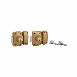 Thirard Paire verrous CAPITAL double cylindre à goupilles HG 45 mm 6 clés 5031 Thirard Kobleo Thirard Paire verrous CAPITAL double cylindre à goupilles HG 45 mm 6 clés 5031 Thirard Kobleo