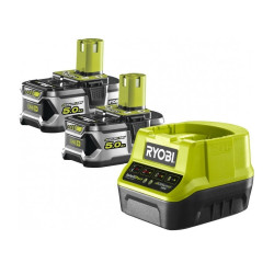 Ryobi Pack chargeur rapide 20 A et 2 Batteries Lithium+ 18V ONE+™ 50 Ah RC18 Ryobi Kobleo
