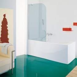 Samo Pare-bain fixeVerre arrondi 85-87cm Ht140cm B1660ULUTR Kobleo