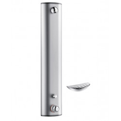 Delabie Panneau de douche SECURITHERM thermostatique temporisé ~30 sec Alu por Kobleo