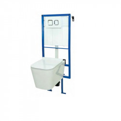 Allibert PackWC complet suspendre 115x55cm double bouton poussoir 3/6 L sans br Kobleo