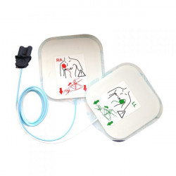 Esculape Paire d'électrodes adultes pour défibrillateur Saver One Kobleo