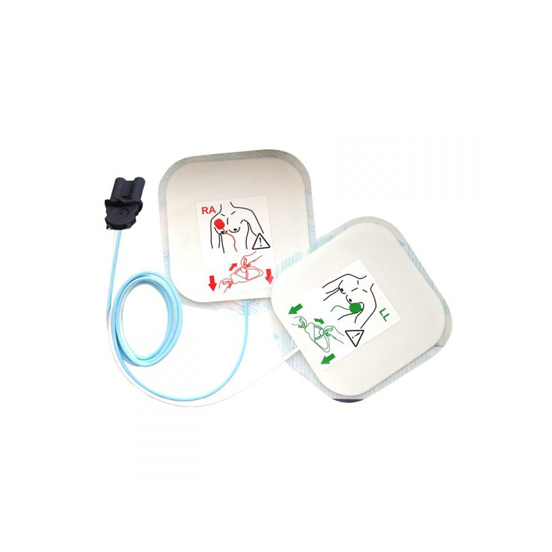 Esculape Paire d'électrodes adultes pour défibrillateur Saver One Kobleo