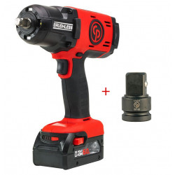 Chicago pneumatic Pack Clé à chocs 1/2 20V 60Ah Li-Ion 1150 Nm avec Adaptateur 1/2 x 3/ Chicago pneumatic Kobleo Chicago pneumatic Pack Clé à chocs 1/2 20V 60Ah Li-Ion 1150 Nm avec Adaptateur 1/2 x 3/ Chicago pneumatic Kobleo