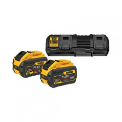 DeWalt Pack 2 batteries XR FLEXVOLT 18V/54V 9Ah/3Ah Li-Ion chargeur double DC Kobleo DeWalt Pack 2 batteries XR FLEXVOLT 18V/54V 9Ah/3Ah Li-Ion chargeur double DC Kobleo