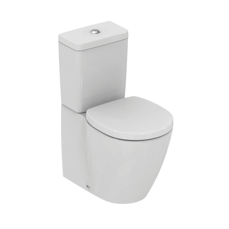Ideal standard Pack WC (gain de place) sortie horizontale avec Abattant Blanc CONNECT Kobleo