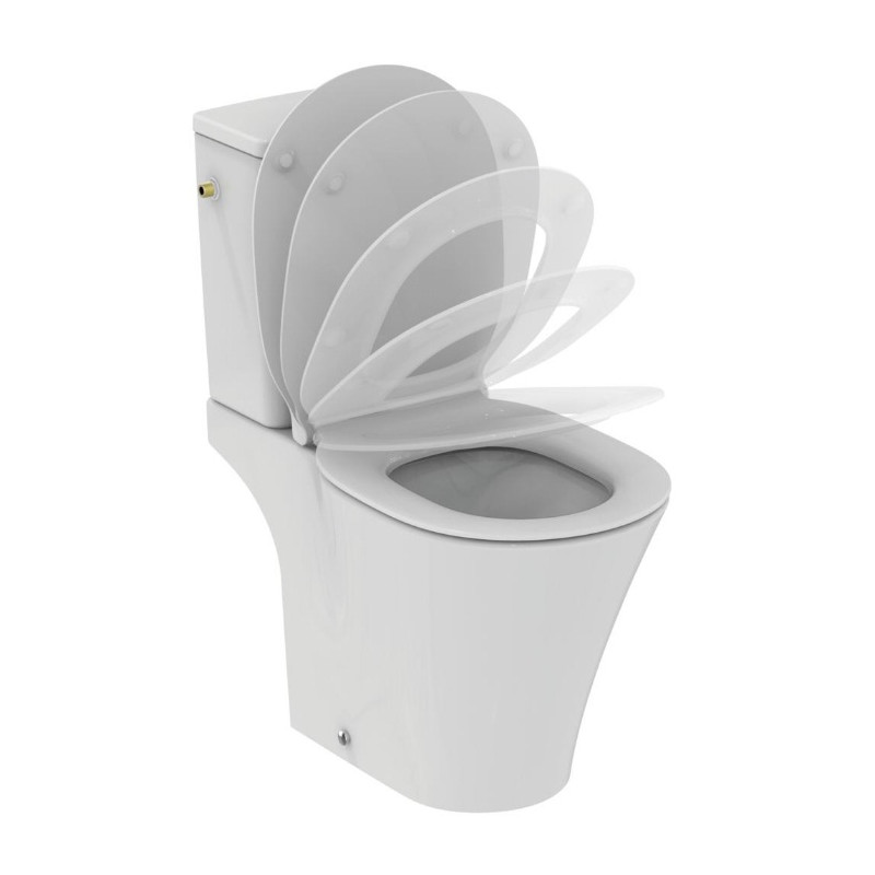 Ideal standard Pack WC Cube sans bride sortie horizontale Blanc 3/6L CONNECT AIR Kobleo