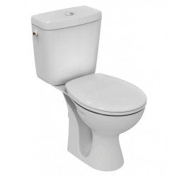 Porcher Pack WC Ulysse prêt à poser avec abattant blanc en porcelaine Kobleo