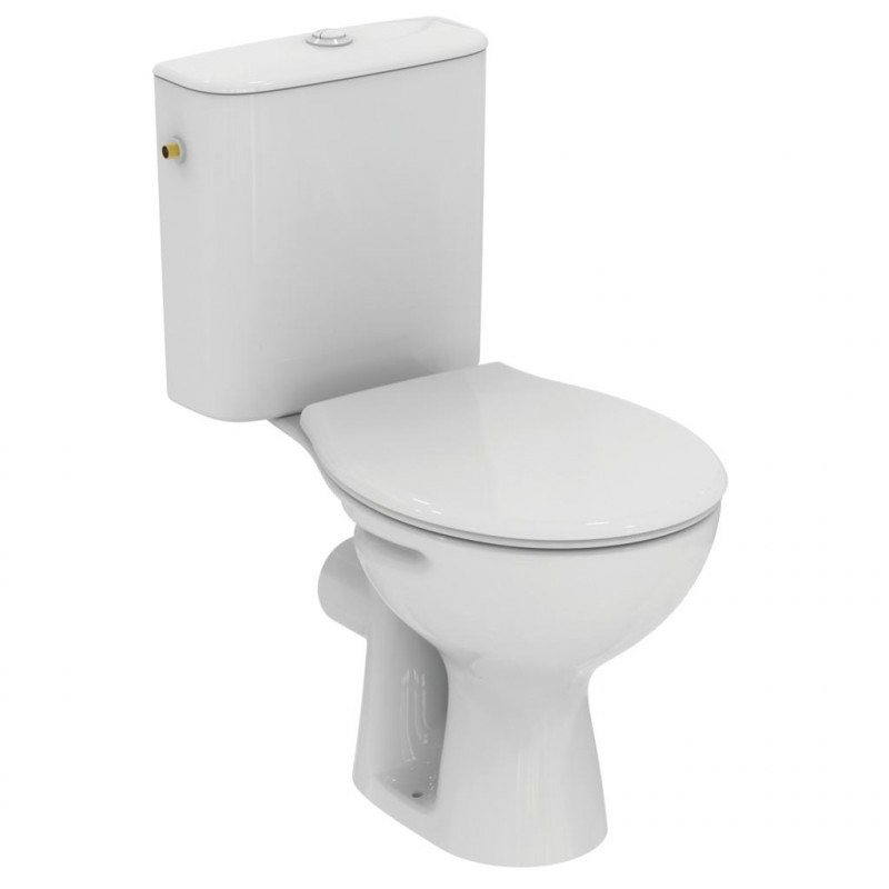 Ideal standard Pack WC prêt à poser avec abattant 63 x 36 cm blanc Noebis Kobleo