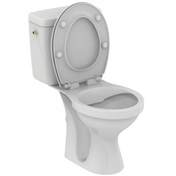 Porcher Pack WC ULYSSE sans bride SH DC alimentation latérale abattant blanc Kobleo