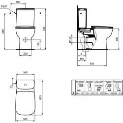 Porcher PackWC Aquablade Kheops blanc silencieux abattant thermodur déclipsabl Kobleo