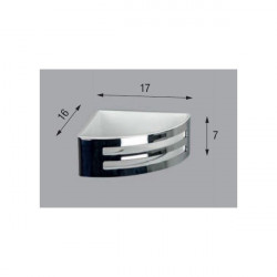 Novellini Panier angulaire à deux lucarnes Blanc 17x16x7 cm R90CESTE0B-A Kobleo