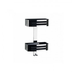 Novellini Panier double à deux lucarnes noir R90CESTE0C-H Kobleo Novellini Panier double à deux lucarnes noir R90CESTE0C-H Kobleo