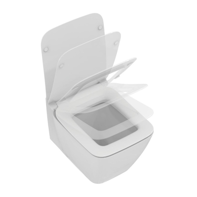 Ideal standard Pack WC suspendu Aquablade avec abattant ultra-fin frein chute blanc S Kobleo