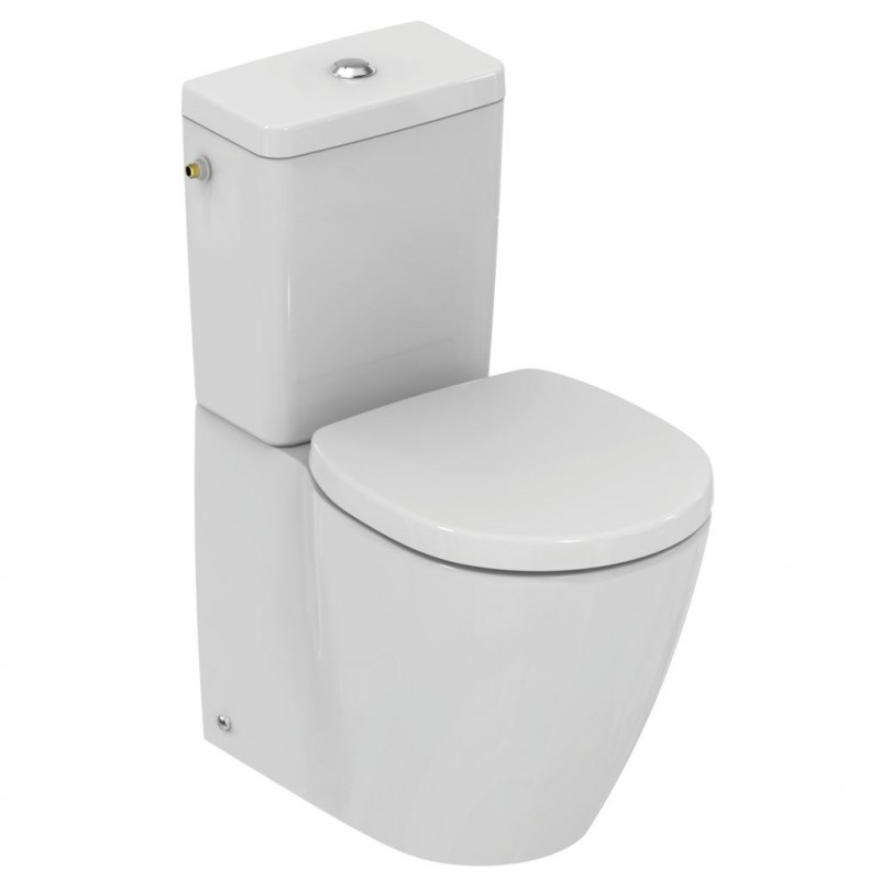 Ideal standard Pack WC Prêt à poser avec abattant frein de chute Blanc CONNECT SPACE Kobleo