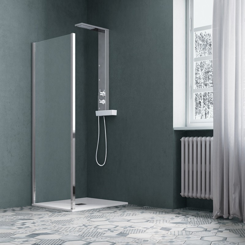 Samo Paroi douche fixe 87-91cm Ht190cm America quattro Kobleo