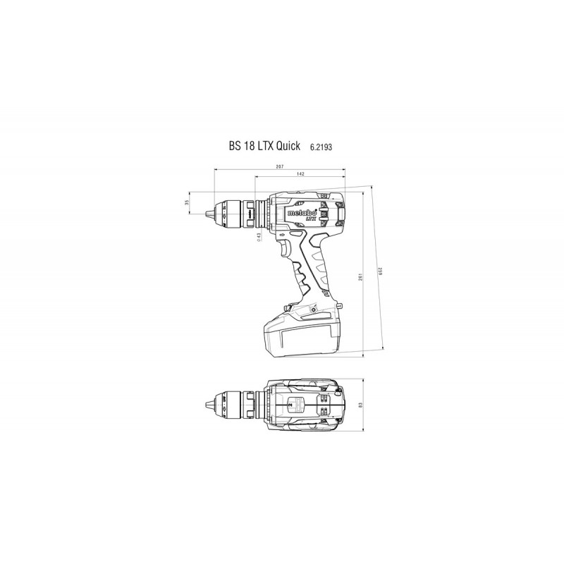 Metabo Perceuse Visseuse Sans Fil V X Ah Li Ion Nm