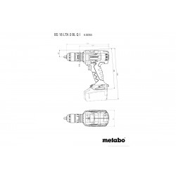 Metabo Perceuse-visseuse à batterie 18V 2x5.5Ah LiHD BS 18 LTX-3 BL Q I Kobleo Metabo Perceuse-visseuse à batterie 18V 2x5.5Ah LiHD BS 18 LTX-3 BL Q I Kobleo