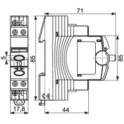 Gewiss Bouton poussoir avec voyant lumineux 1 module 16A Kobleo Gewiss Bouton poussoir avec voyant lumineux 1 module 16A Kobleo