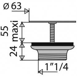 Valentin Bonde laiton à grille Diam 63 mm Kobleo Valentin Bonde laiton à grille Diam 63 mm Kobleo